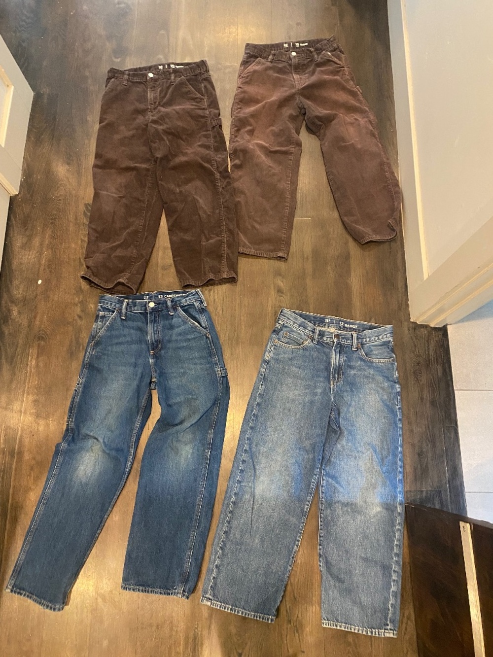 BOYS GAP BRAND JEANS and Corderoys . Size 10-12
